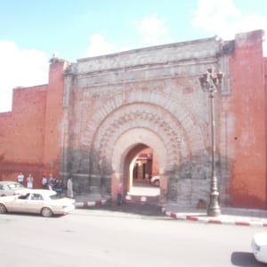 one of the city gates.... - Marrakech