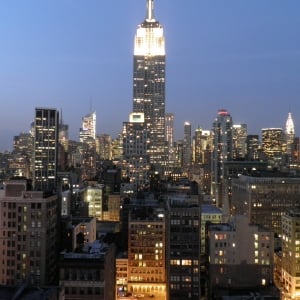 the view of skyline - 230 Fifth bar Manhattan