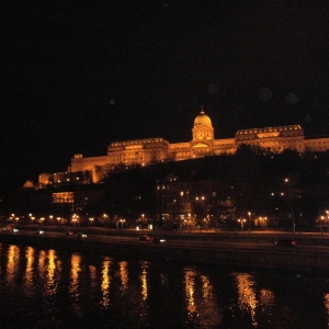 The view of castle at night - Budapest