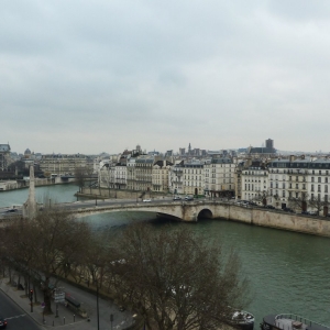 View from terrasse de l'Institut du Monde Arabe