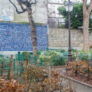 Le mur des je t'aime - Square Jehan Rictus, Place des Abesses - Montmartre
