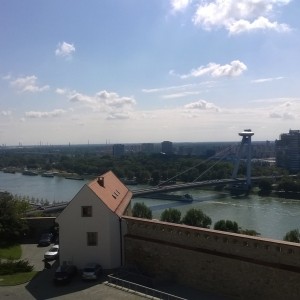 BRATISLAVA - THE DANUBE FROM THE PALACE