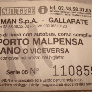 Milano- November 2008_Εισιτήριο Λεωφορείου