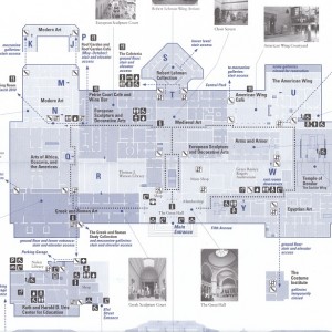 Χάρτης Μetropolitan Museum - Ισόγειο και 1ος όροφος