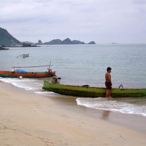 kuta beach-fish village.