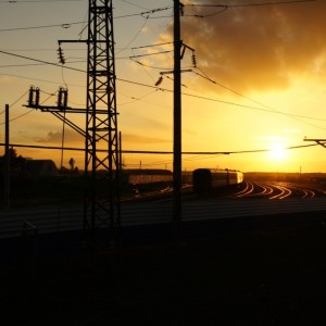 Ηλιοβασίλεμα στις γραμμές