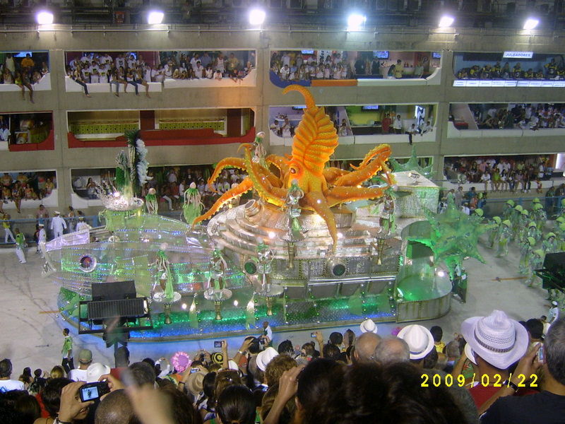 Ρίο-Καρναβάλι 2009-Άρμα με θέμα τον κόσμο της θάλασσας