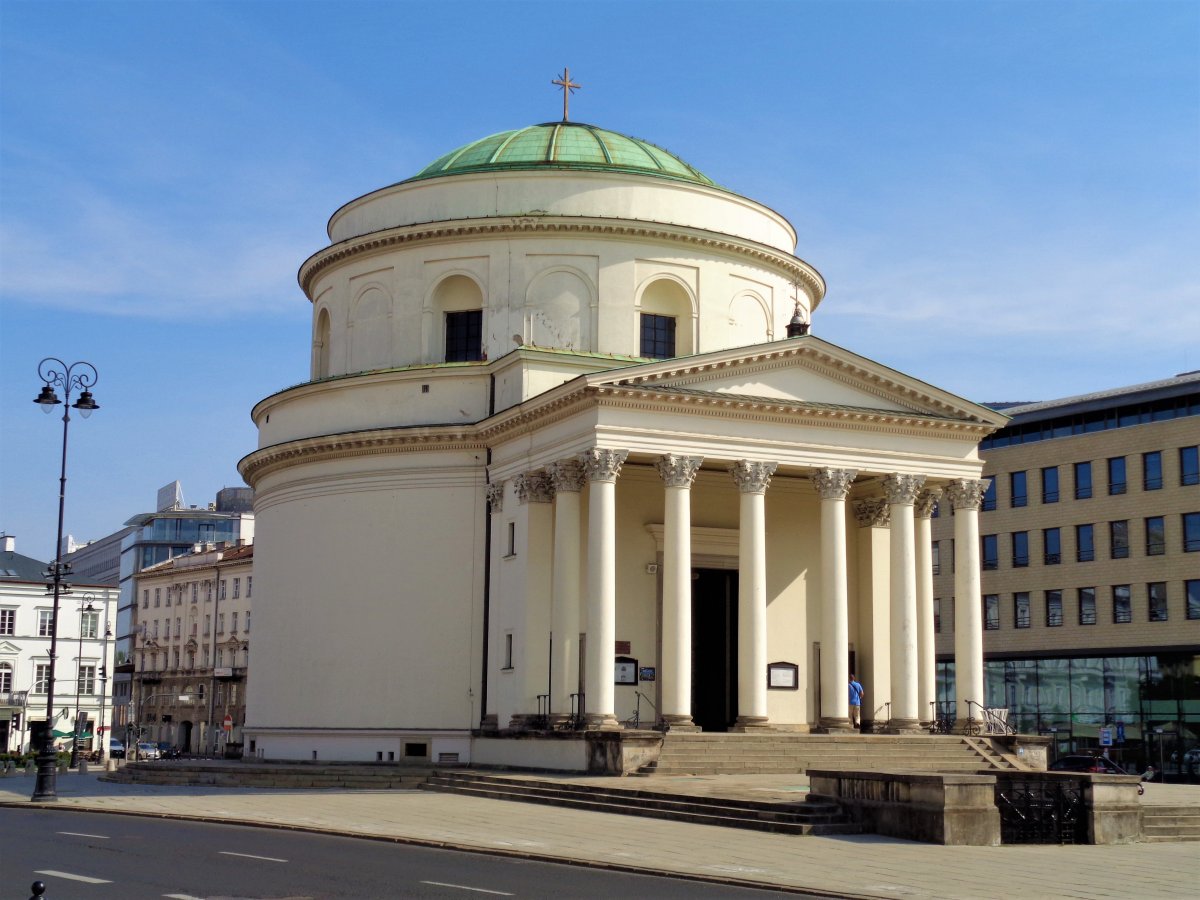 Warsaw, Three Crosses Square 1 (St. Alexander's Church).JPG