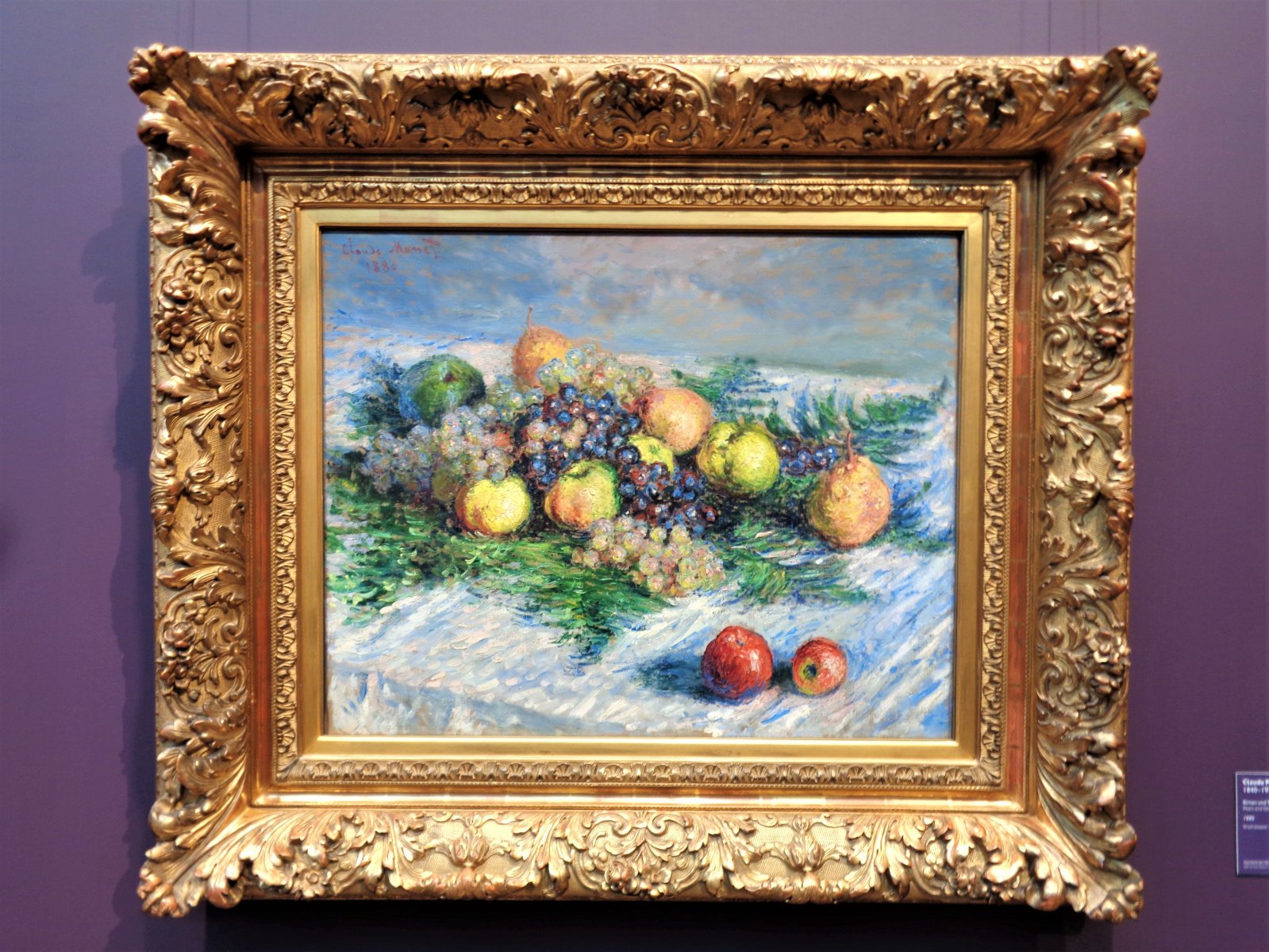 Hamburg - Kunsthalle 31 (Claude Monet - Pears and Grapes).JPG
