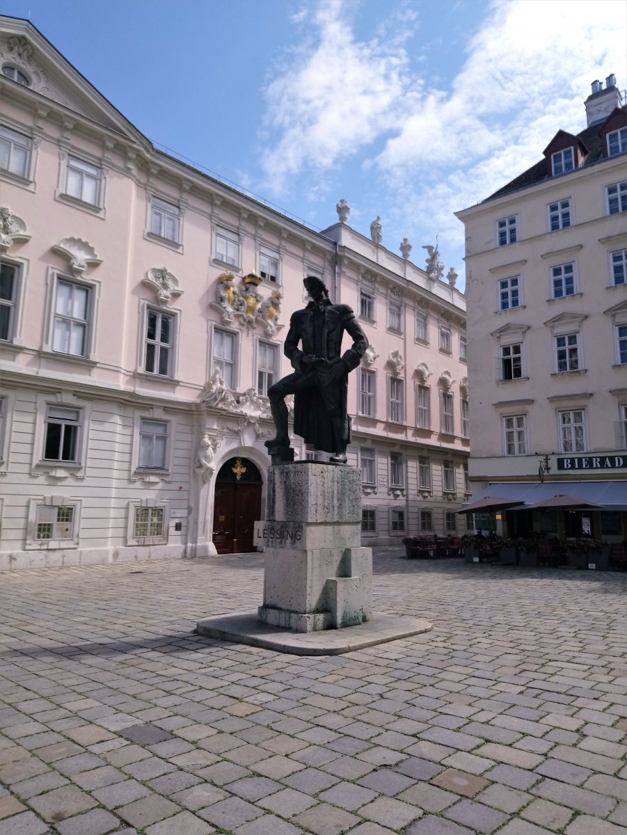 Vienna - Judenplatz, Gotthold Ephraim Lessing.JPG