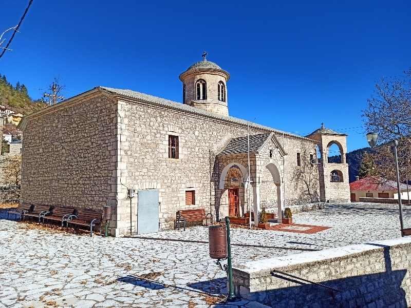 Ο Ιερός Ναός Κοιμήσεως της Θεοτόκου χτισμένος το 1700