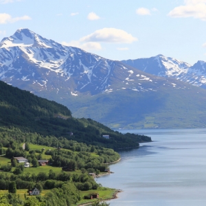 Στο δρόμο από Tromso προς το νησί Senja