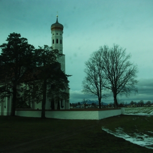 St. Coloman Church, Schwangau, Bavaria, Germany, December 2012