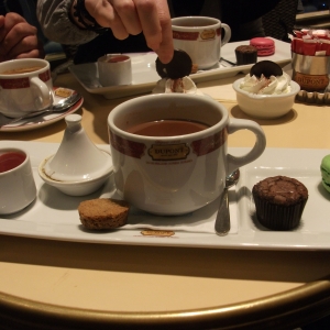 ''Dupont avec un thé'', Deauville, Normandy, France, December 2011