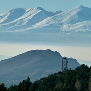 Χειμωνιάτικο τοπίο λίγο έξω από τα Σκόπια