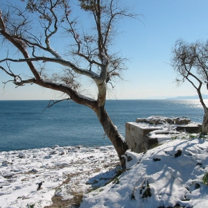 Χιόνια στα Μακρά Τείχη