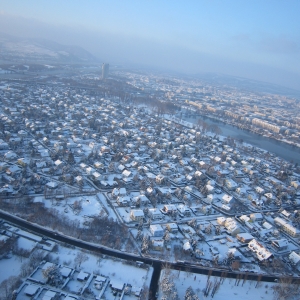 Χιονισμένη Βιέννη από τον πύργο της τηλεόρασης- 12ος 2010.