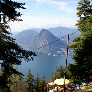 Lugano lake from Monte Bre