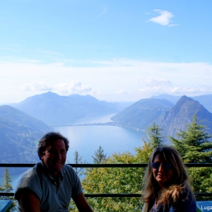 Lugano lake from Monte Bre