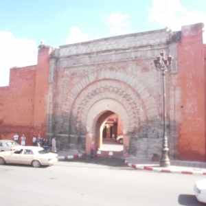 one of the city gates.... - Marrakech