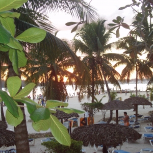 the view of our balcony - Boca Chica Dominican Republic