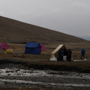 Η κατασκήνωσή μας στο Nimaling (4.800 m)