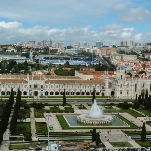 view from Padrão dos Descobrimentos - Belem