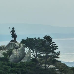 The statue of the warrior (the Giant) - Sintra Natural Park