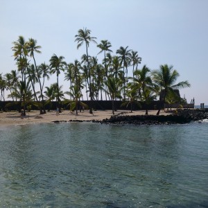 Puuhonua O Honaunau - Hale O Keawe Heiau & Wall 1