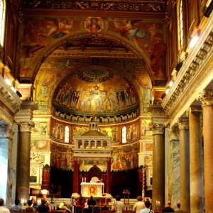 The Basilica Of Santa Maria In Trastevere