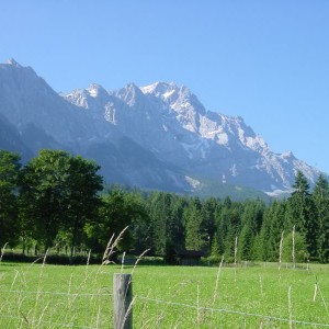 012 A pasture beneath the Zugspitze