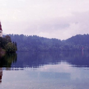 αποψη της πόλης Bled, Slovenia