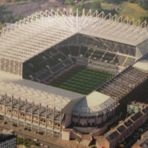 το γηπεδο Saint James' Park απο ψηλα