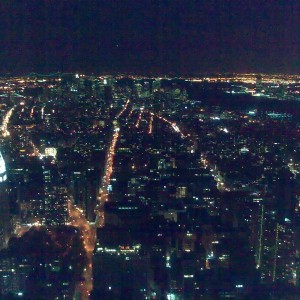 Manhattan - Night view from Empire State Building