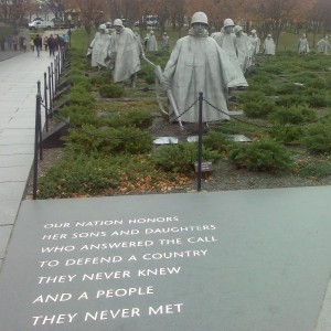 Washington DC - Korean war monument