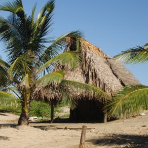 Σπιτια των ιθαγενων Garifuna