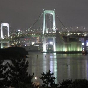 Rainbow bridge by night...