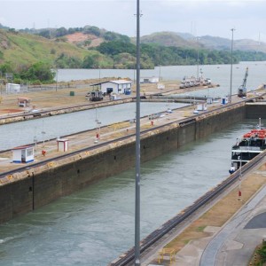 The Canal... Miraflores Locks...