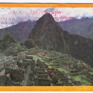 peru Εισιτήριο του τραίνου Κούζκο-Μάτσου Πίκτσου το '92