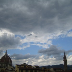 Θέα από καφέ Uffizi