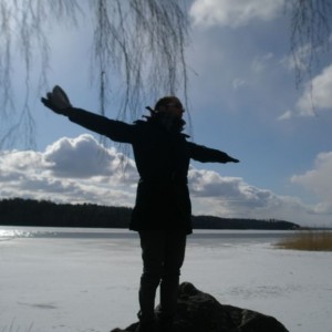 Παγωμένη λίμνη Malaren, Uppsala, Sweden