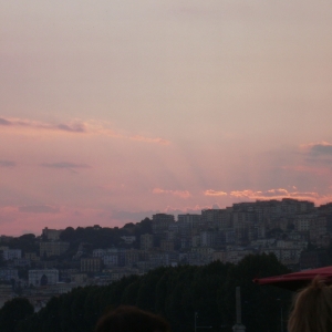 Napoli at sunset