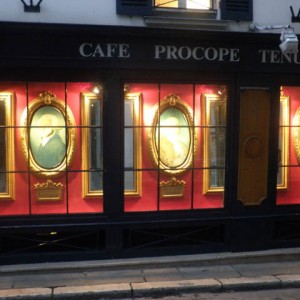Cafe procope the oldest in Paris