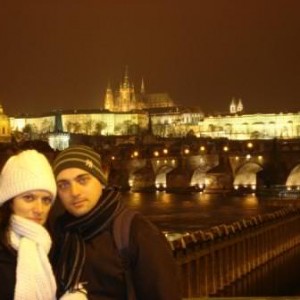 charles bridge by night