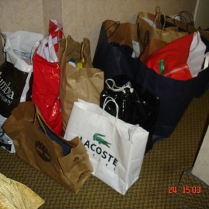 Τα ψώνια από το Woodbury