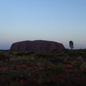 Uluru-Ayers Rock το ηλιοβασίλεμα