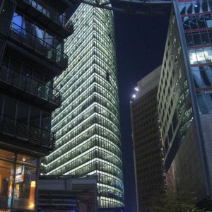 Sony center by night