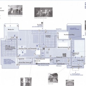 Χάρτης Μetropolitan Museum - 2ος όροφος