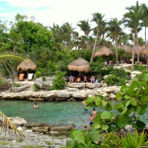 Xcaret lagoon