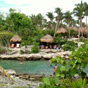 Xcaret lagoon